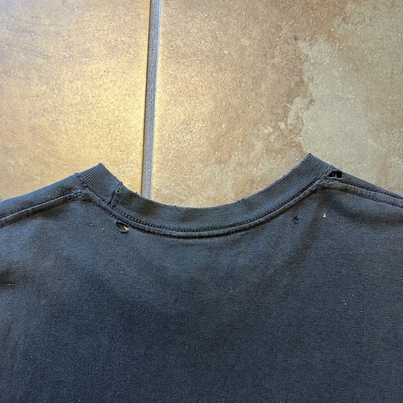 Vintage Late 90s Y2K Nike Black Cut Off Tank Top with Blue Graphic - Picture 7 of 7